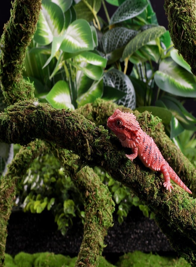 USMOLA Moss Vine for Reptiles, Bendable Climbing Vines Reptile Tank Accessories, Natural Moss Rope for Leopard Gecko, Lizard, Snake, Chameleon, Frog Terrarium Decor (Jungle Green, 9.8 FT) - Image 2